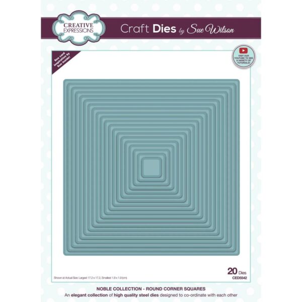 13040.jpg Creative Expressions • Sue Wilson Cutting Die Noble Round Corner Squares