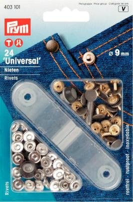 13068.jpg Nagler messing sølvmaling/forgylt 9 mm 24 stk