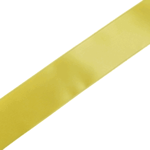 Satin Luxe Double Face 3mm Gul - Bilde 2