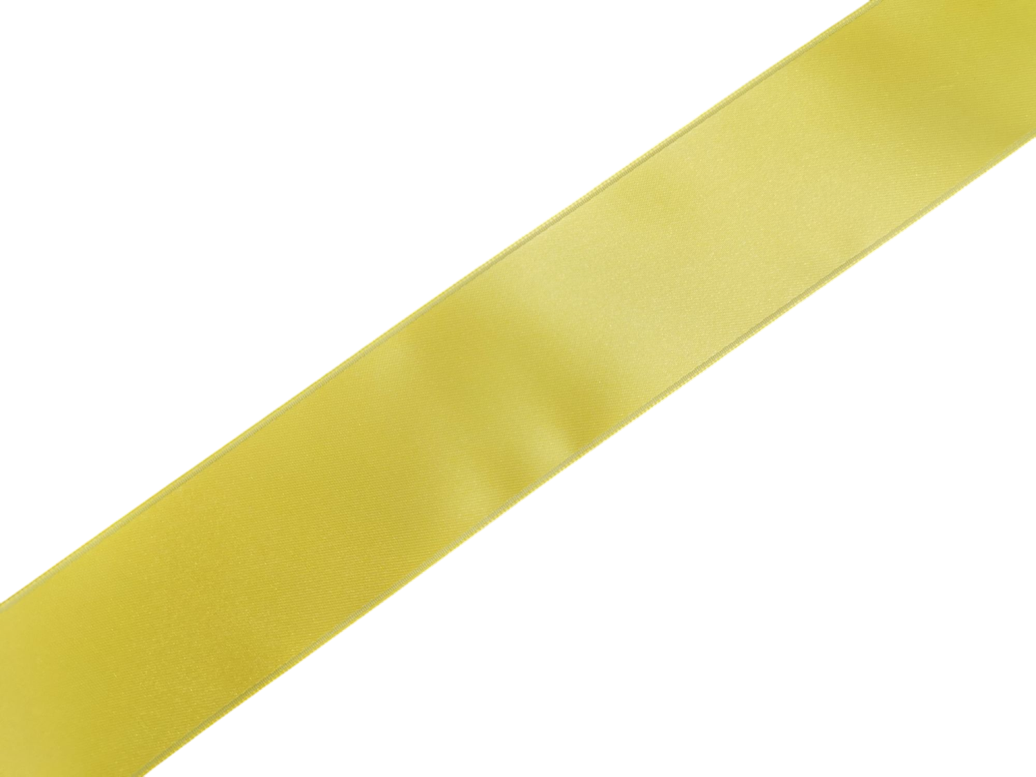 Satin Luxe Double Face 3mm Gul - Bilde 2