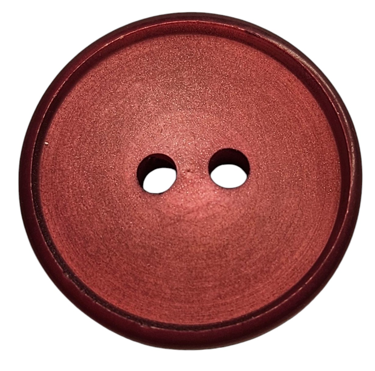 Knapp, 2 hulls 20mm Vinrød - Bilde 1