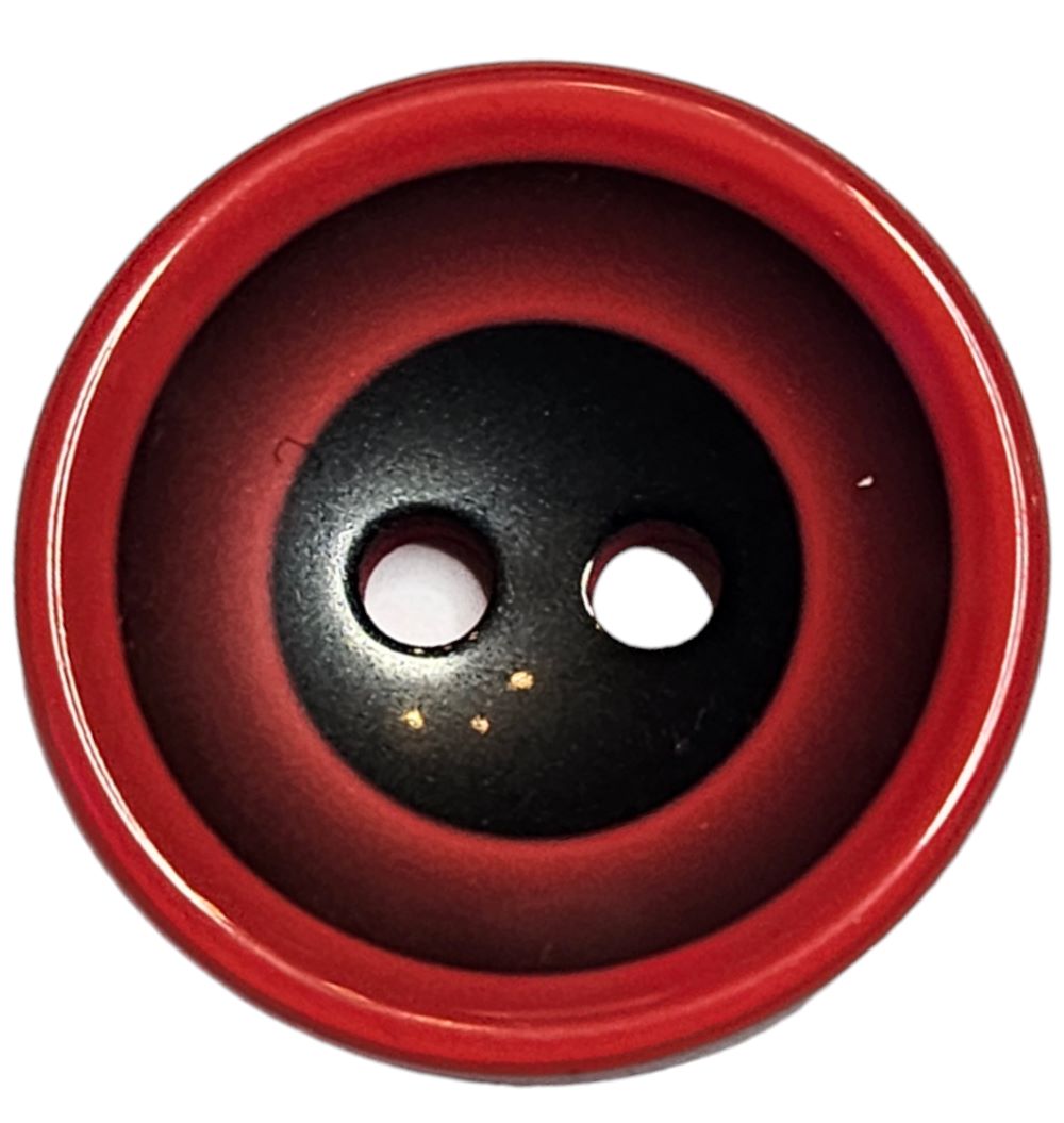 Knapp, 2 hulls 18mm Rød - Bilde 1