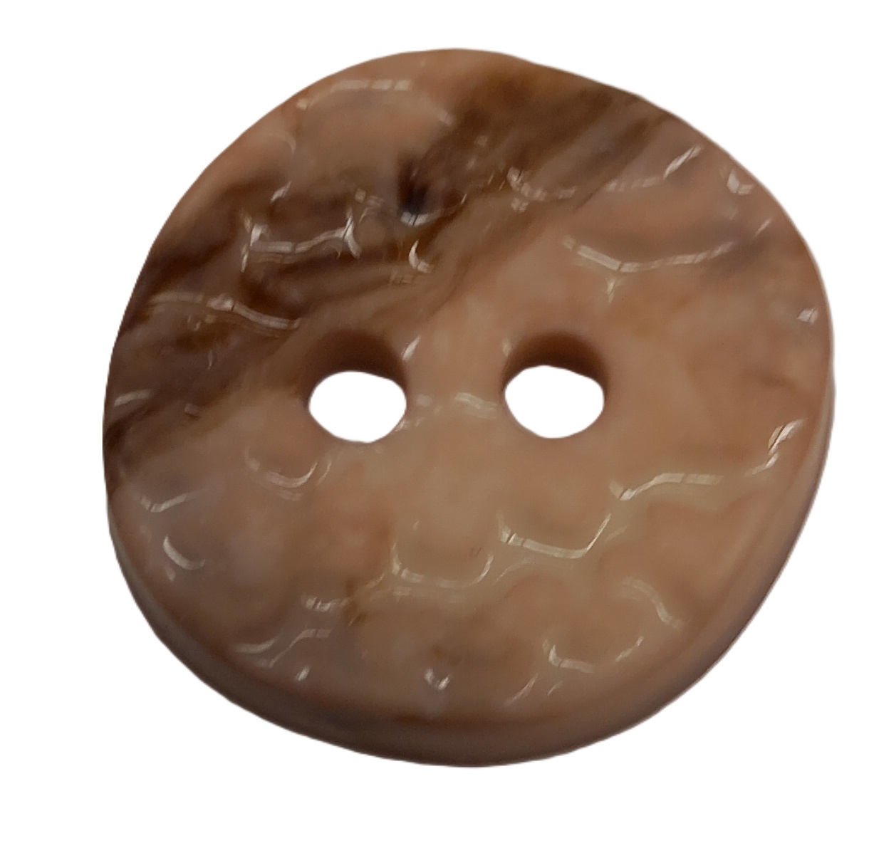 Knapp, 25mm 2 hulls Struktur Beige - Bilde 1