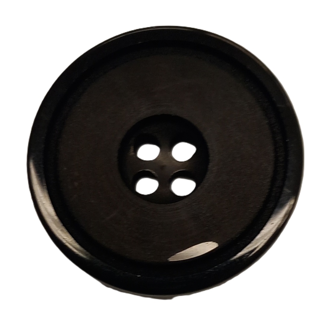 Knapp, 25mm 4 hulls Sort - Bilde 1
