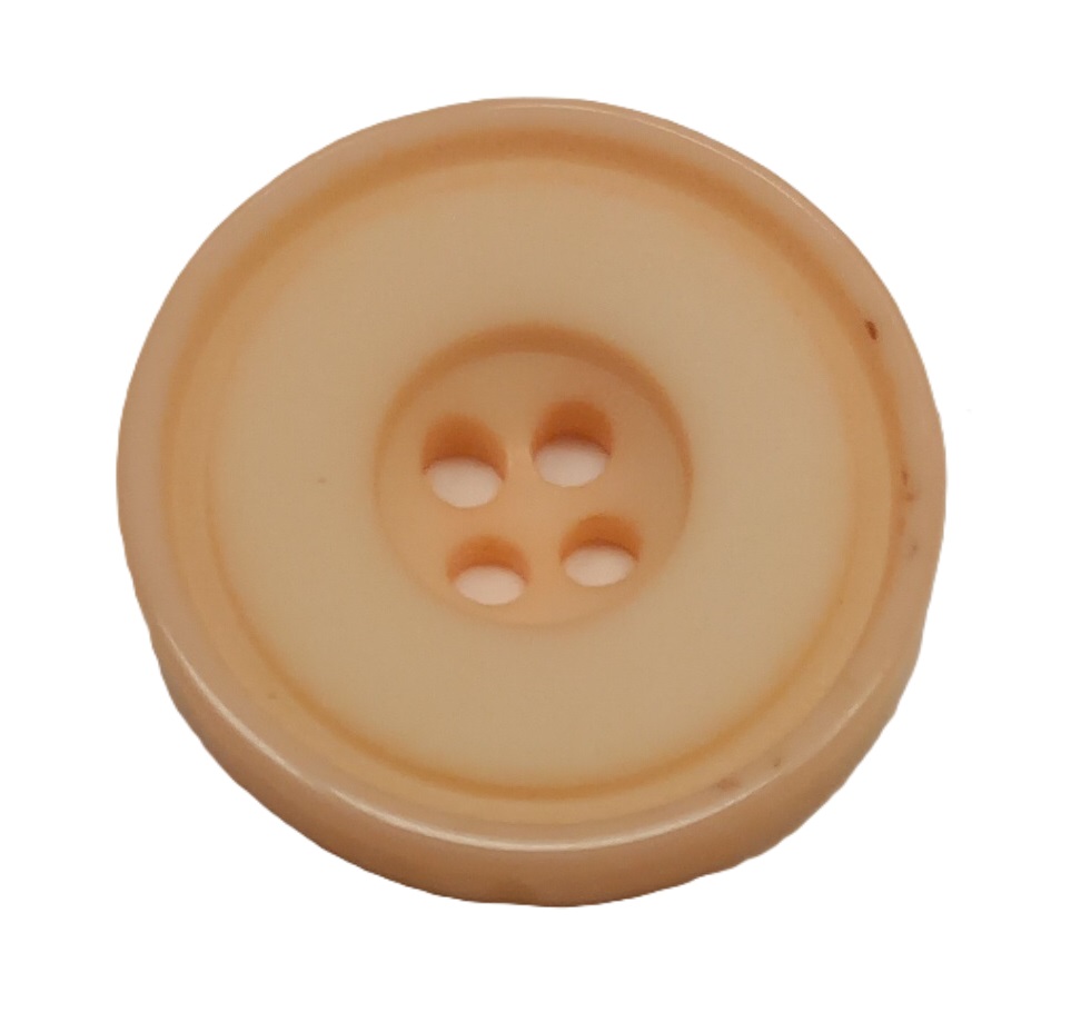 Knapp, 18mm 4 hulls Ecru - Bilde 1
