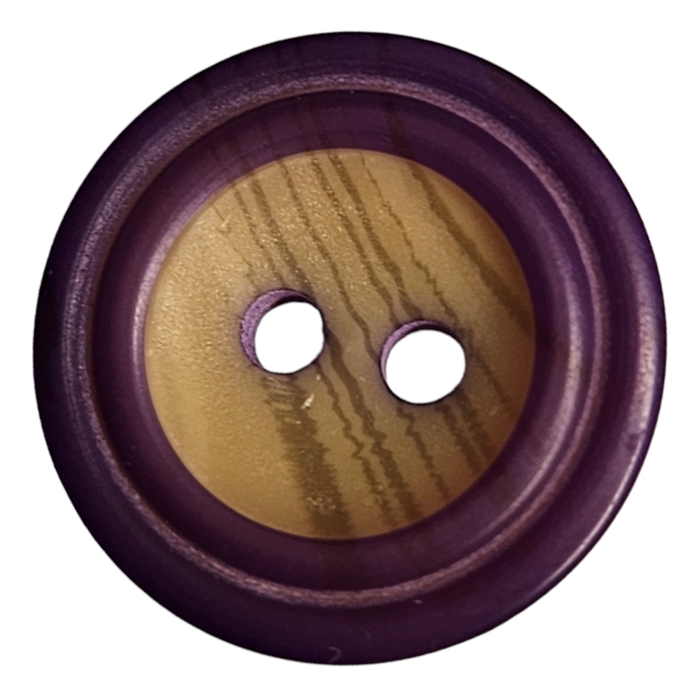 Knapp, 2 hulls 15mm Lilla - Bilde 1