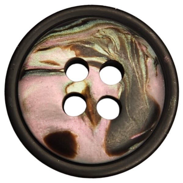 Knapp, 4 hulls 18mm Pink