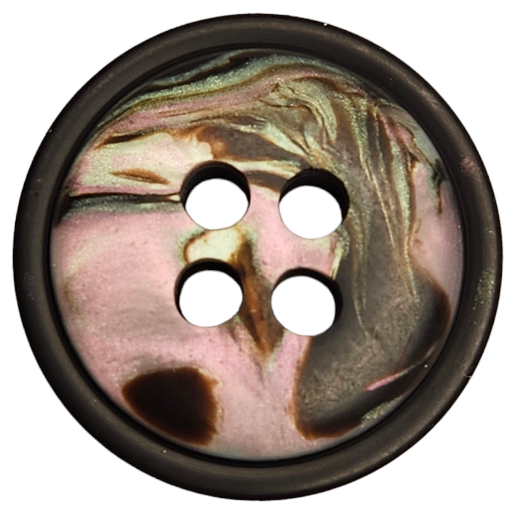 Knapp, 4 hulls 18mm Pink - Bilde 1