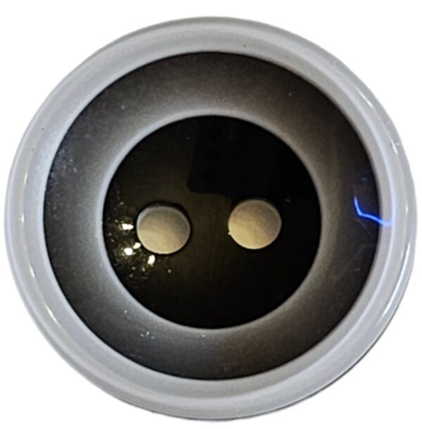 Barneknapp, 2 hulls 18mm Grå