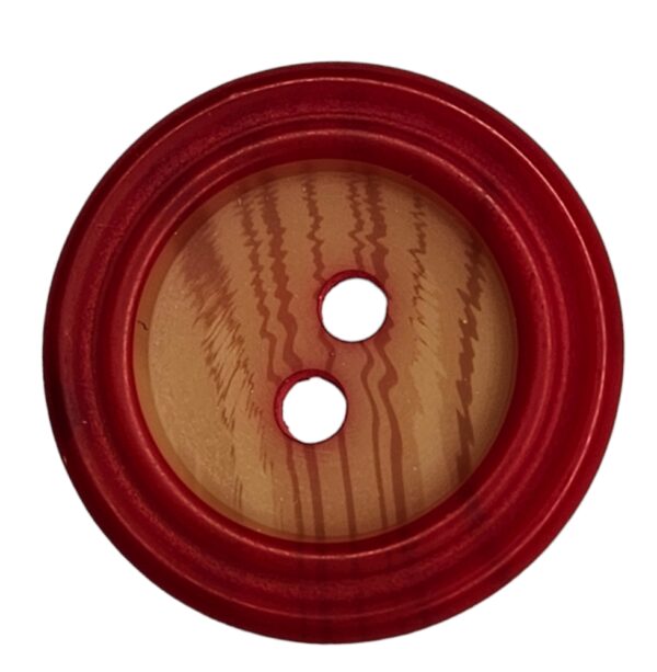 Knapp, 2 hulls 20mm Vinrød
