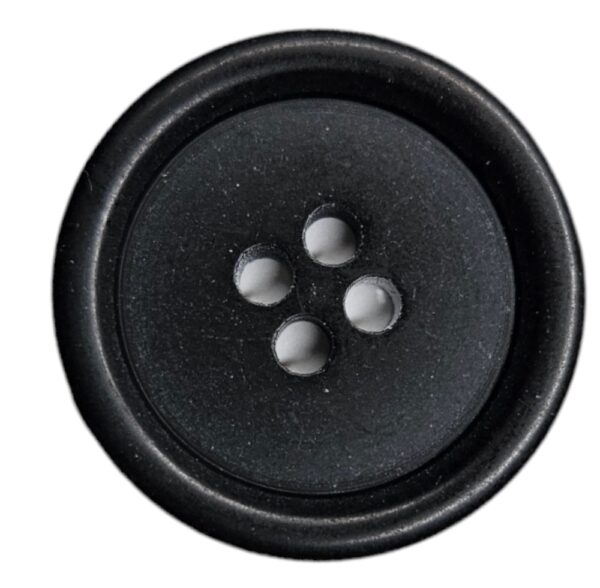 Knapp, 4 hulls 23mm Sort