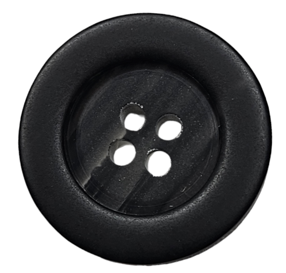 Knapp, 23mm , 4 hulls Sort - Bilde 1