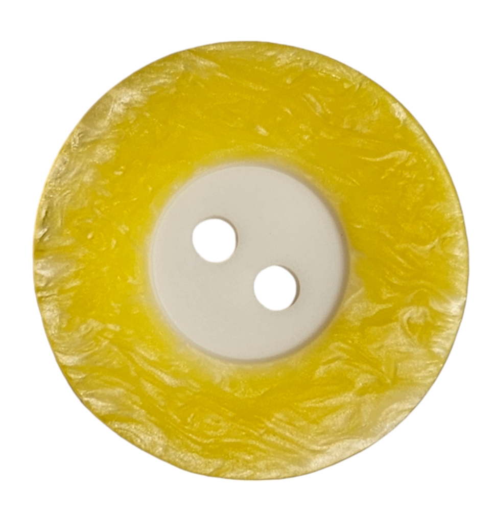 Knapp, 23mm , 2 hulls Gul - Bilde 1