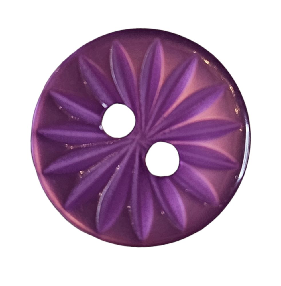 Knapp, 2 hulls, 13mm Lilla - Bilde 1