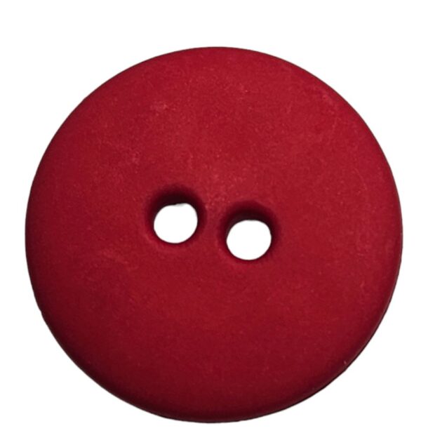 13255.jpg Knapp, 2 hulls, 18mm, Rød