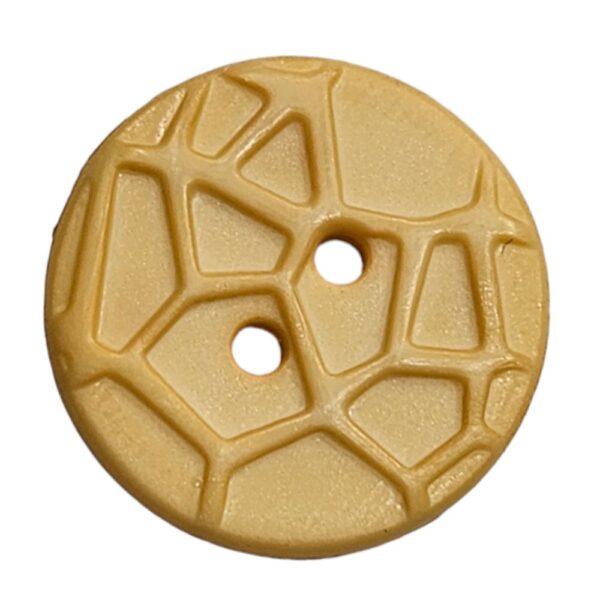 13263.jpg Knapp, 2 hull, 13mm, Lysgul