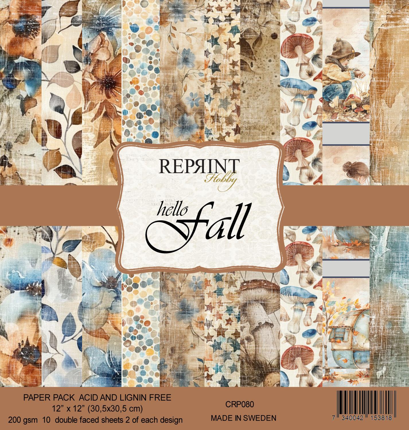 Reprint - Hello Fall Collection 12x12" Blokk - Bilde 1