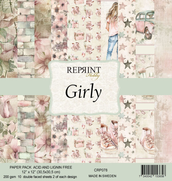 13270.jpg Reprint - Girly Collection 12x12" Blokk