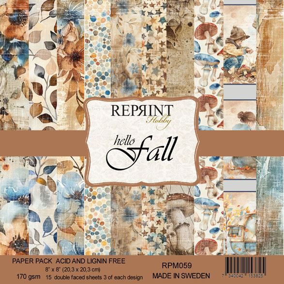 13271-1.jpg Reprint - Hello Fall Collection 8x8 Blokk