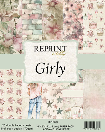 13274-1.jpg Reprint Girly Collection 6x6 Blokk