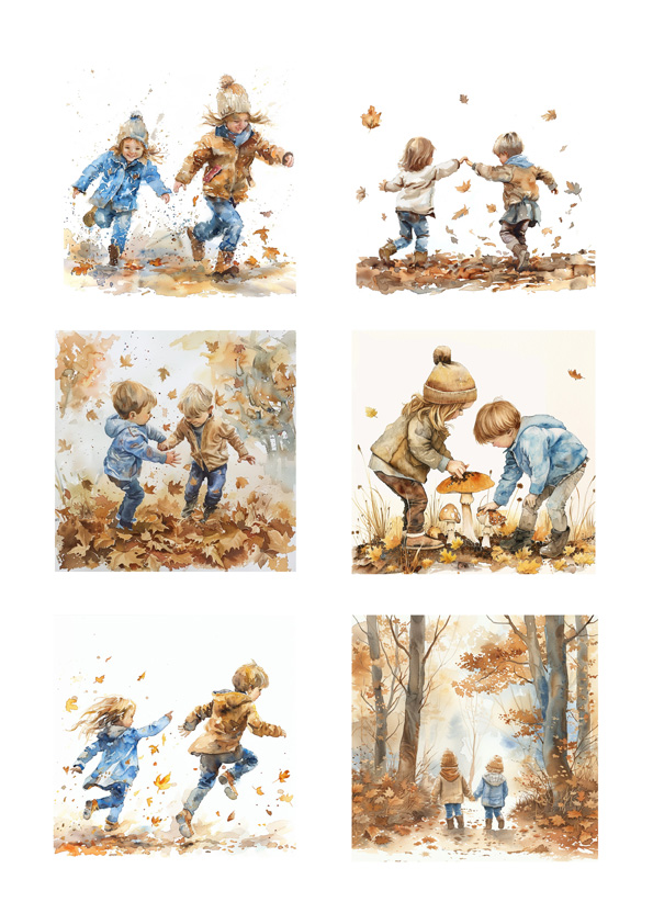 Reprint  Fall Children - A4 klippeark