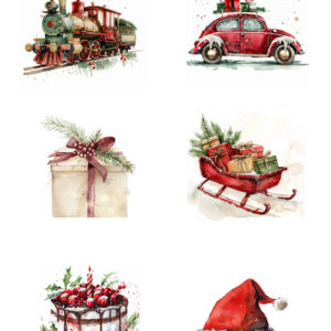 Reprint  Christmas - A4 klippeark - Bilde 2
