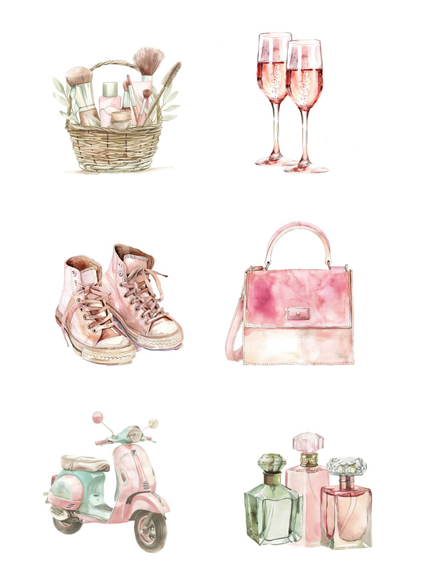 13311-1.jpg Reprint Girly - A4 klippeark