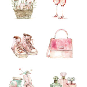 Reprint  Girly - A4 klippeark - Bilde 1