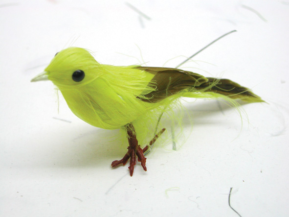 13333-1.jpg Fugl 10cm Gul