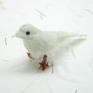 Fugl 10cm Hvit - Bilde 2