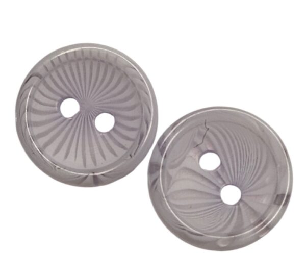 13346.jpg Knapp, 2 hull, 13mm, Lys Lilla