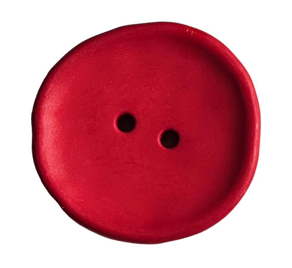 Knapp, 2 hulls, 38mm Rød - Bilde 1