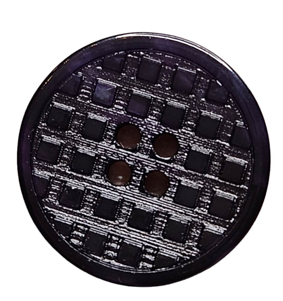 Knapp, 4 hulls 25mm Mørkeblå - Bilde 1