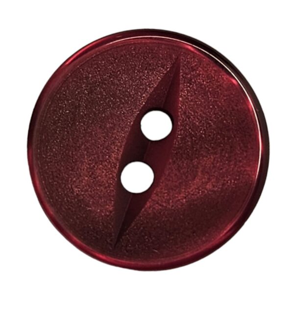 Knapp, 2 hulls 15mm Burgunder