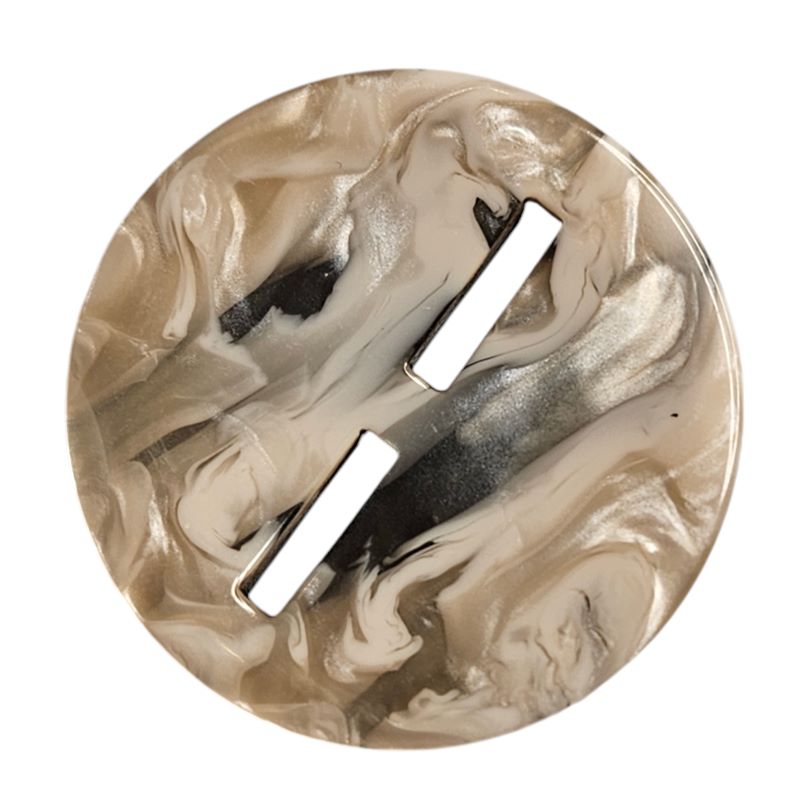 Knapp 2 hulls 25mm Beige - Bilde 1