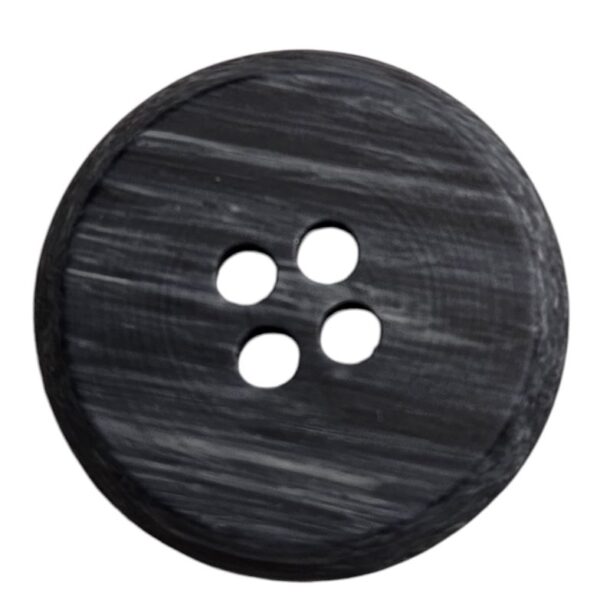 Knapp 4 hulls 20mm Meleret Gråblå