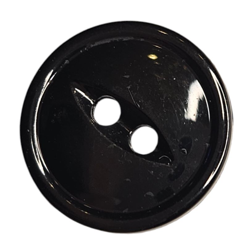 Knapp 2 hulls 15mm Sort - Bilde 1