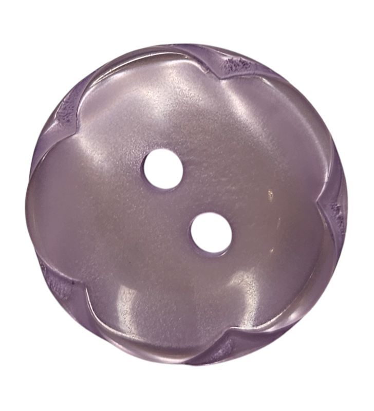 Knapp 2 hulls 18mm Blomst Lys Lilla - Bilde 1