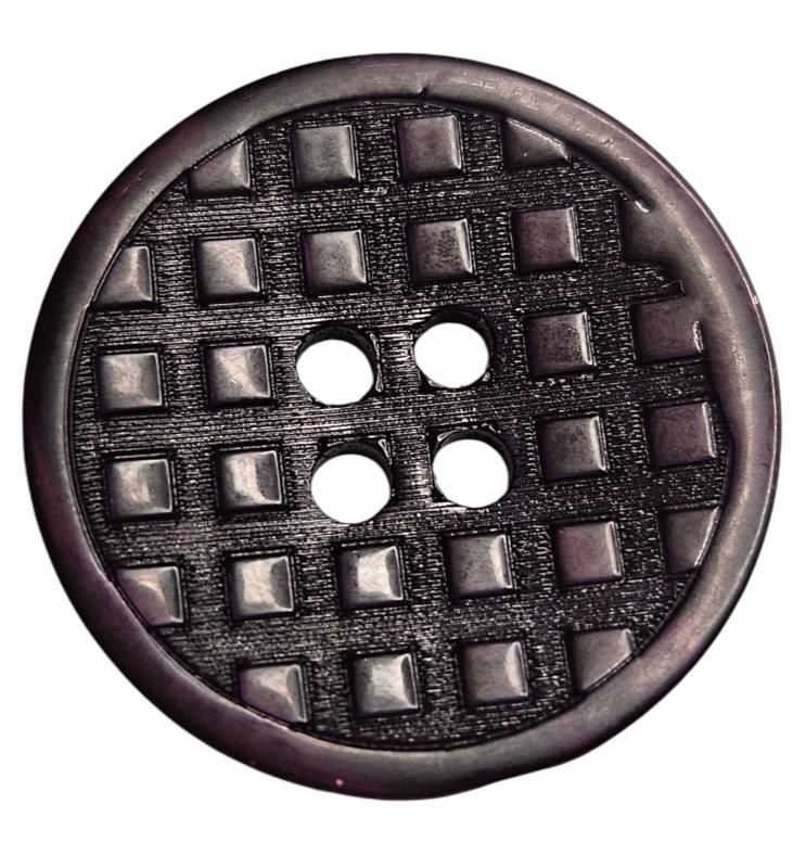 Knapp 4 hulls 23mm  Mørkeblå - Bilde 1