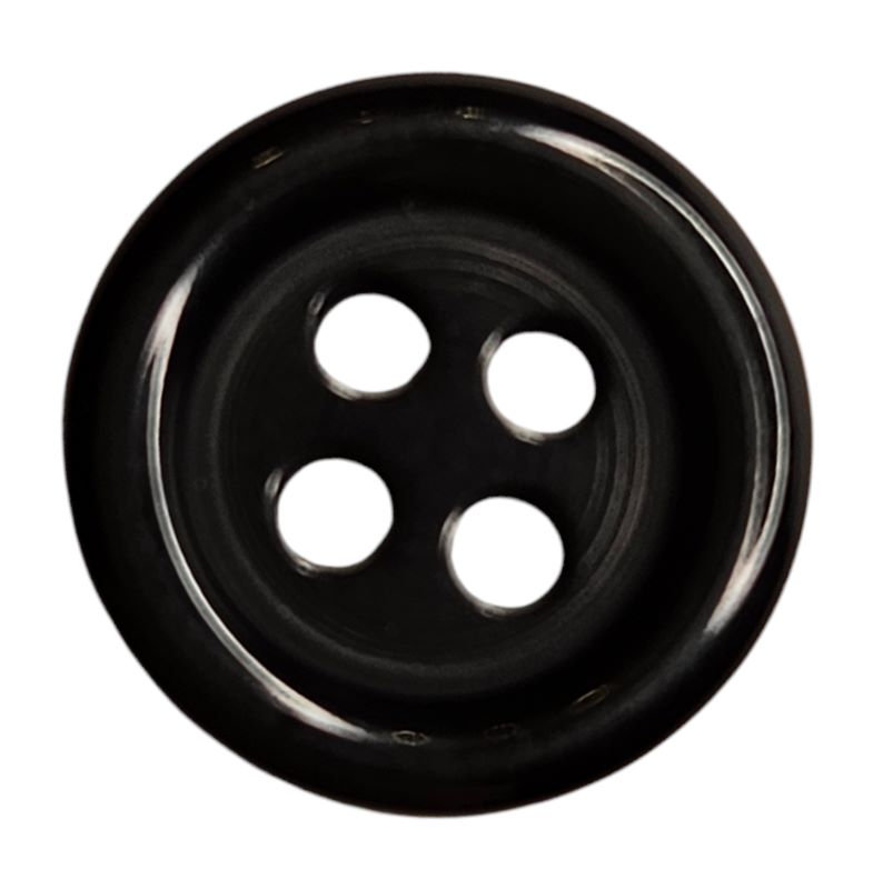 Knapp 4 hulls 11mm Sort - Bilde 1