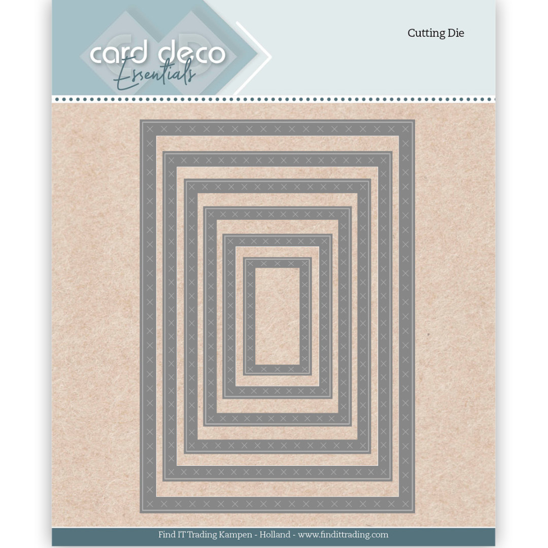 Card Deco Essentials Dies - Nesting Cross Stitch Border - Bilde 1