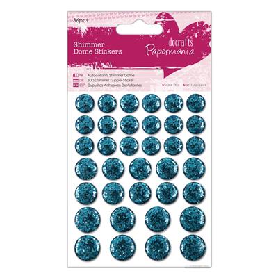13459.jpg Shimmer Dome Stickers (36stk) - Teal