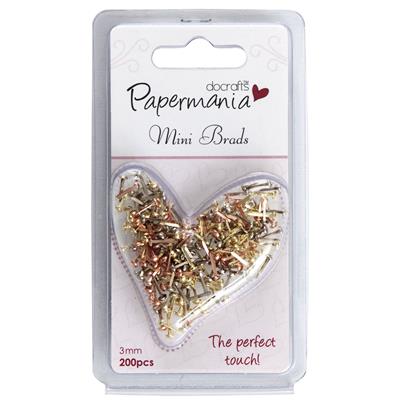 13470.jpg Mini Brads Metallics (200pk) - Assorted Gloss