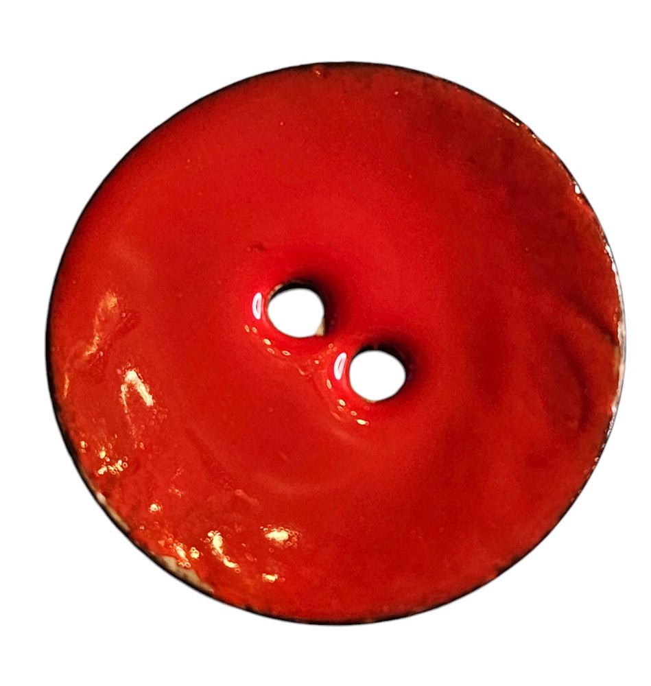 Knapp Kokos 2 hulls 50mm Rød - Bilde 1