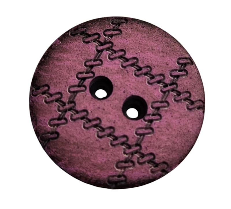 Knapp  2 hulls 28mm Lilla/sort - Bilde 1