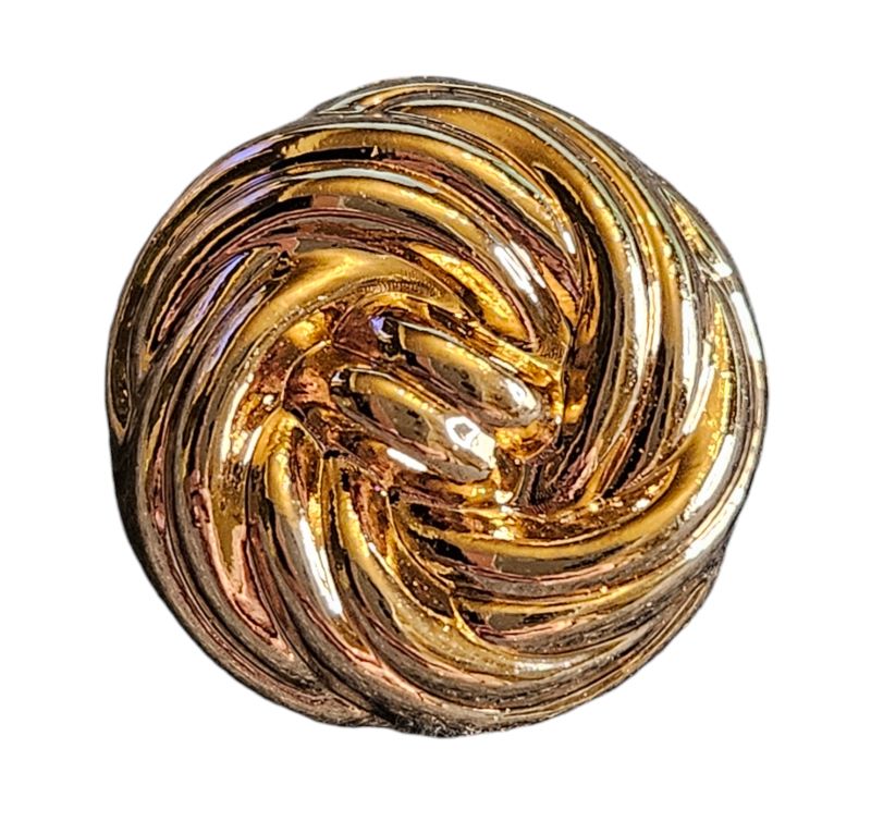 Knapp m/ring 18mm Gull - Bilde 1