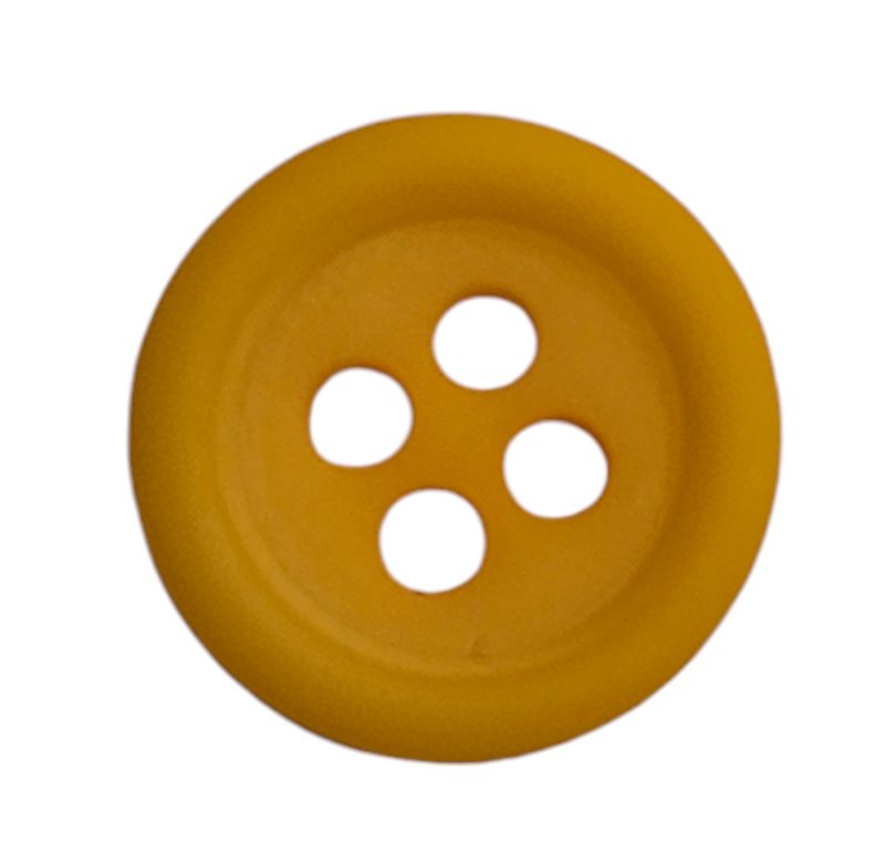 Knapp 4 hulls 11mm Gul - Bilde 1