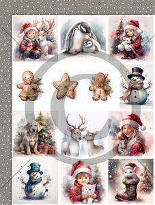 Papirdesign Motivark-Søte juletid