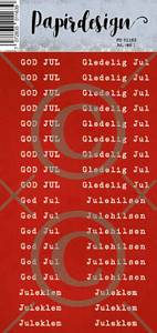 Papirdesign Klistremerker Jul, rød 1