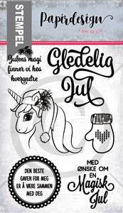 Papirdesign Stempel Enhjørning julestempel